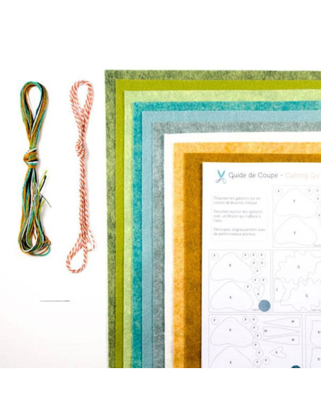 DIY felt kit enchanted forest
