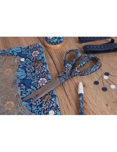 21.5 cm Sewing Scissors - Blue Flowers Collection