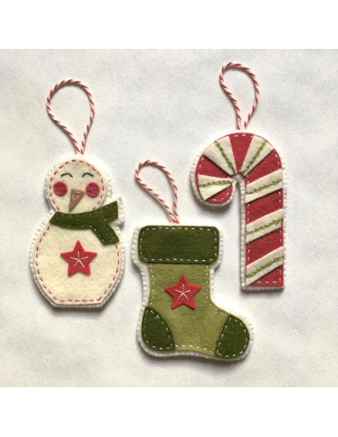 DIY felt kit happy Christmas