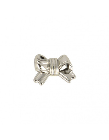 Metal knot button - Silver