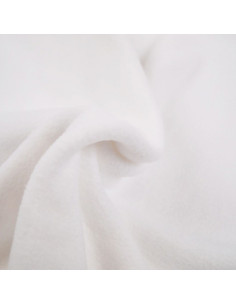 Fleece fabric - White