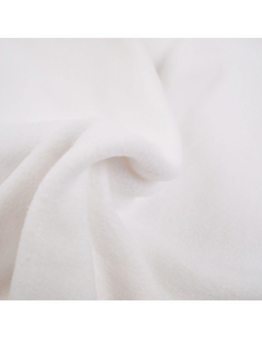 Fleece fabric - White