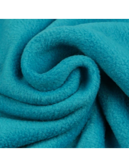 Fleece fabric - Peacock blue