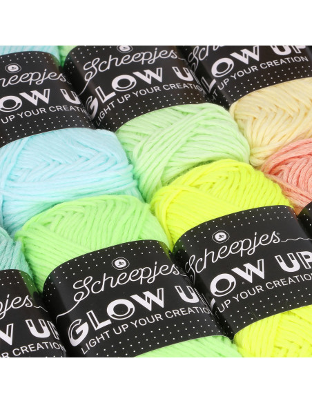 Scheepjes Glow Up Phosphorescent Yarn Set of 10
