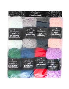 Pack of 8 balls of Scheepjes Little Darling Sparkle