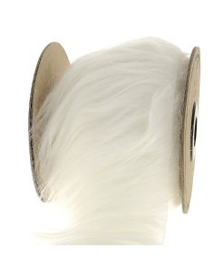 Christmas beard fur ribbon - White