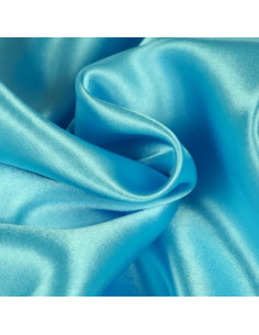 Deluxe satin lining - Turquoise blue