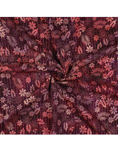 Thea Batik Viscose Fabric - Cherry