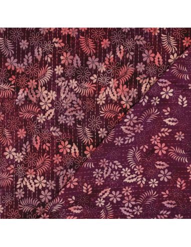 Thea Batik Viscose Fabric - Cherry