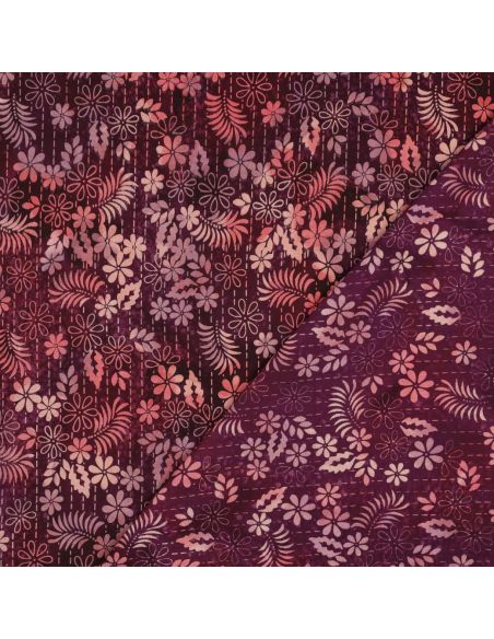 Thea Batik Viscose Fabric - Cherry