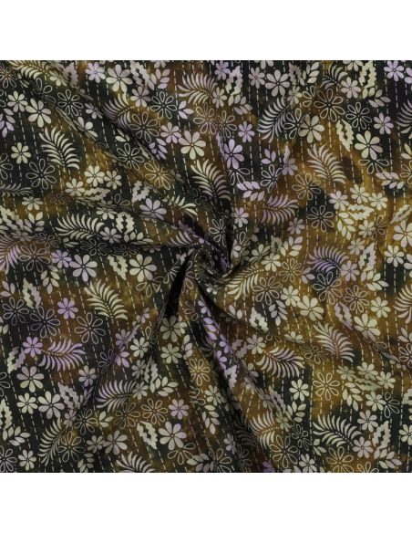 Thea Batik Viscose Fabric - Green