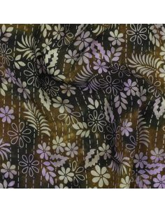 Thea Batik Viscose Fabric - Green 2