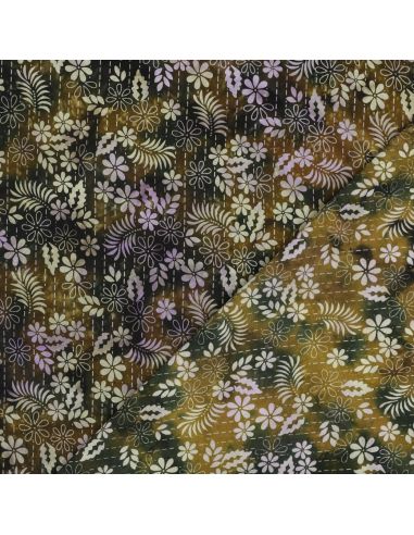 Thea Batik Viscose Fabric - Green