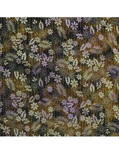Thea Batik Viscose Fabric - Green
