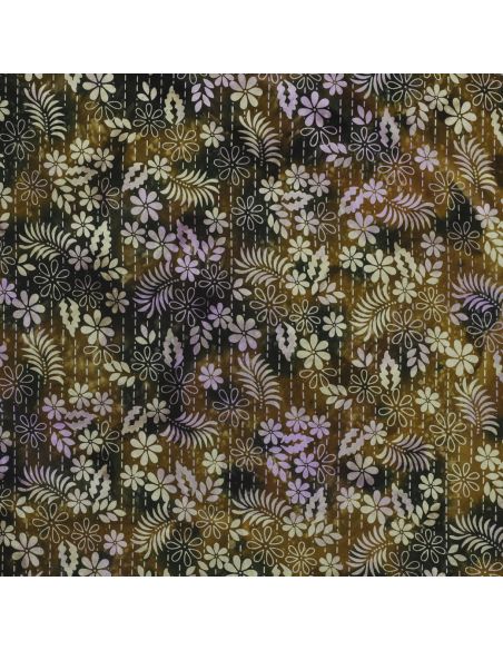 Thea Batik Viscose Fabric - Green