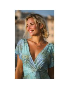 Talia batik viscose fabric - Turquoise 2