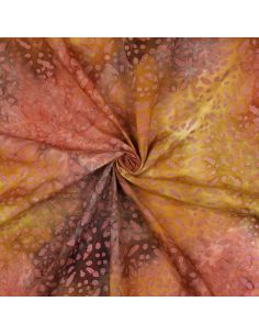 Soléane Batik Viscose Fabric - Yellow
