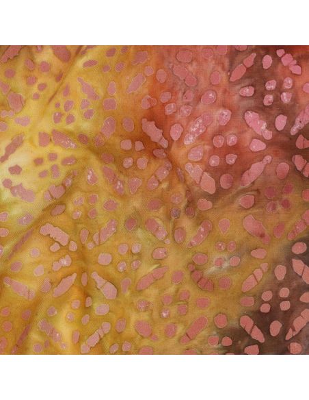 Soléane Batik Viscose Fabric - Yellow
