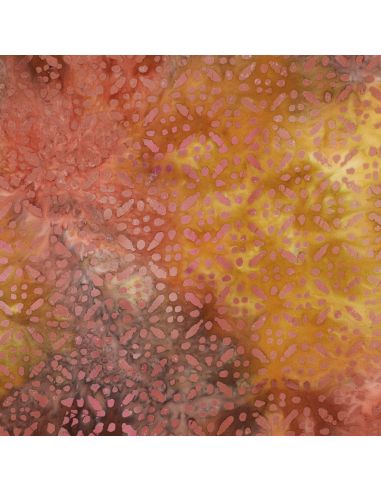 Soléane Batik Viscose Fabric - Yellow