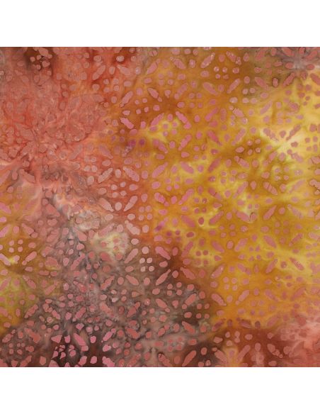 Soléane Batik Viscose Fabric - Yellow