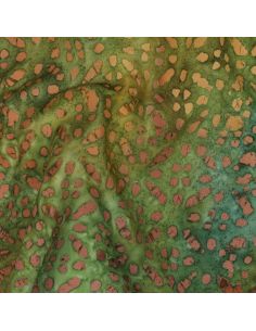 Soléane batik viscose fabric - Green 2