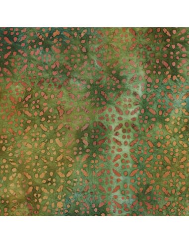 Soléane batik viscose fabric - Green