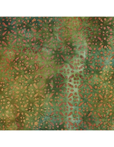 Soléane batik viscose fabric - Green