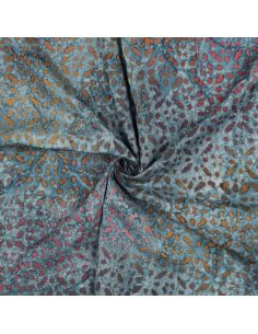 Soléane batik viscose fabric - Blue
