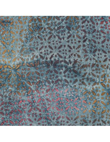 Soléane batik viscose fabric - Blue