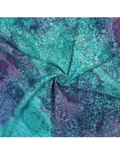 Vaiana Batik Viscose Fabric - Turquoise