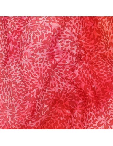 Vaiana Batik Viscose Fabric - Red