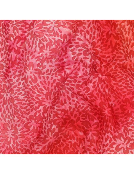 Vaiana Batik Viscose Fabric - Red