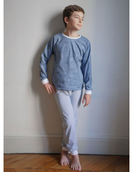 Sacha Unisex Pajama Pattern - Ikatee