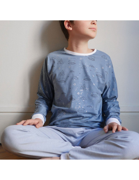 Sacha Unisex Pajama Pattern - Ikatee