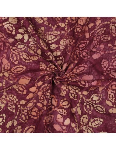 Méline Batik Cotton Fabric - Cherry
