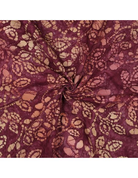 Méline Batik Cotton Fabric - Cherry