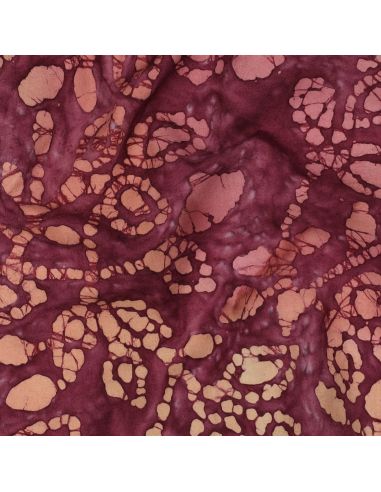 Méline Batik Cotton Fabric - Cherry