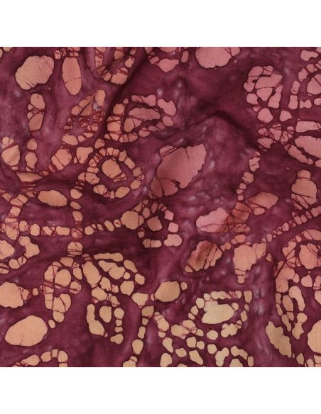 Méline Batik Cotton Fabric - Cherry