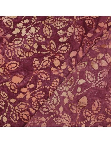 Méline Batik Cotton Fabric - Cherry