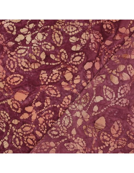 Méline Batik Cotton Fabric - Cherry
