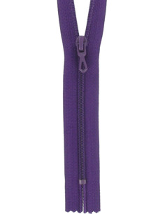 Dark purple nylon zipper