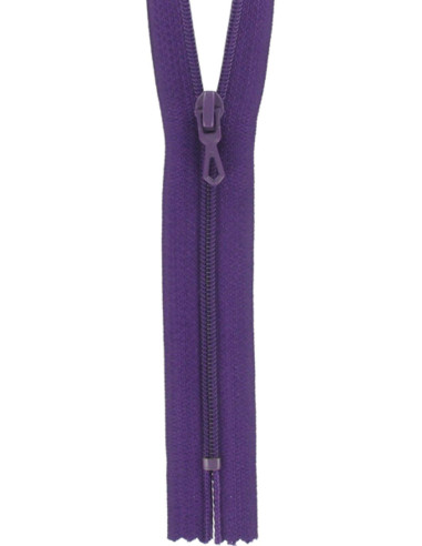 Dark purple nylon zipper