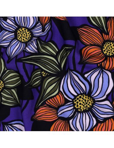 Florane Viscose Twill Fabric - Cobalt