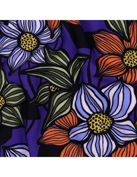 Florane Viscose Twill Fabric - Cobalt