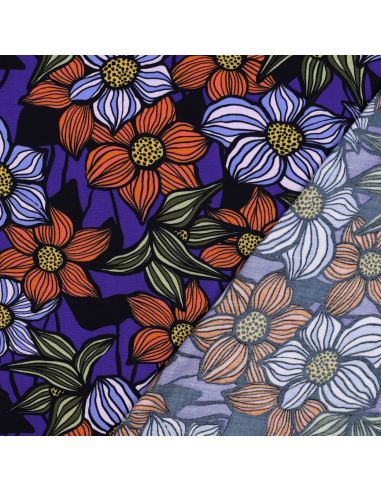 Florane Viscose Twill Fabric - Cobalt