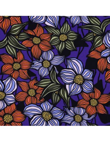 Florane Viscose Twill Fabric - Cobalt