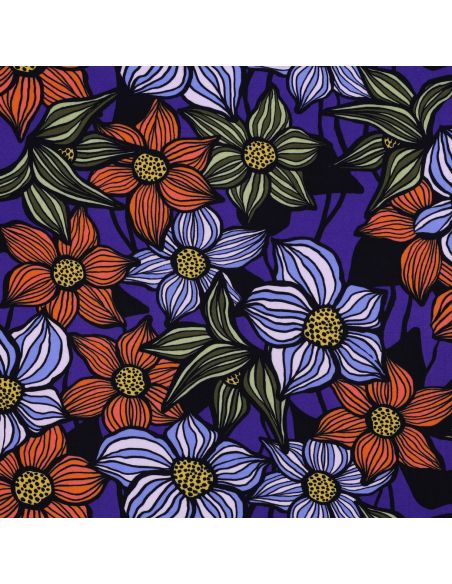 Florane Viscose Twill Fabric - Cobalt