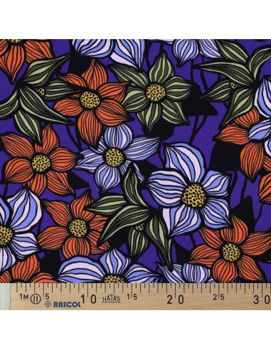 Florane Viscose Twill Fabric - Cobalt