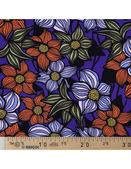 Florane Viscose Twill Fabric - Cobalt