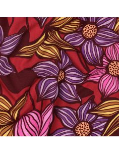 Florane viscose twill fabric - Bordeaux 2